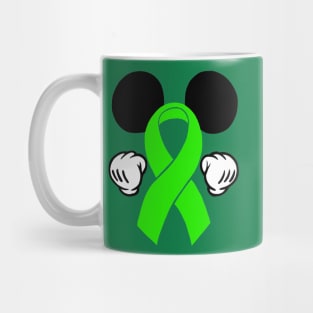 Mouse Ears Awareness Ribbon (Green) Mug